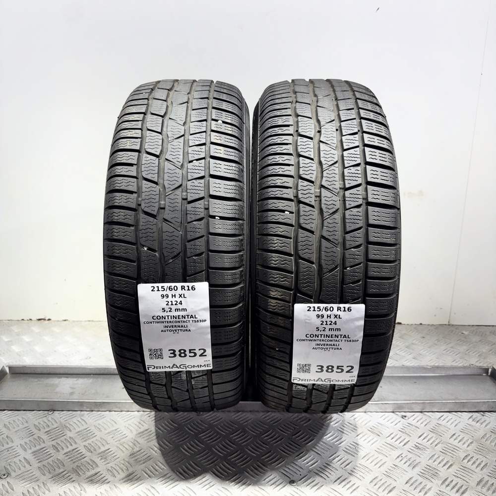 Gomme Usate 215 60 R16 99H XL Continental Contiwintercontact TS830P Invernali - immagine 9