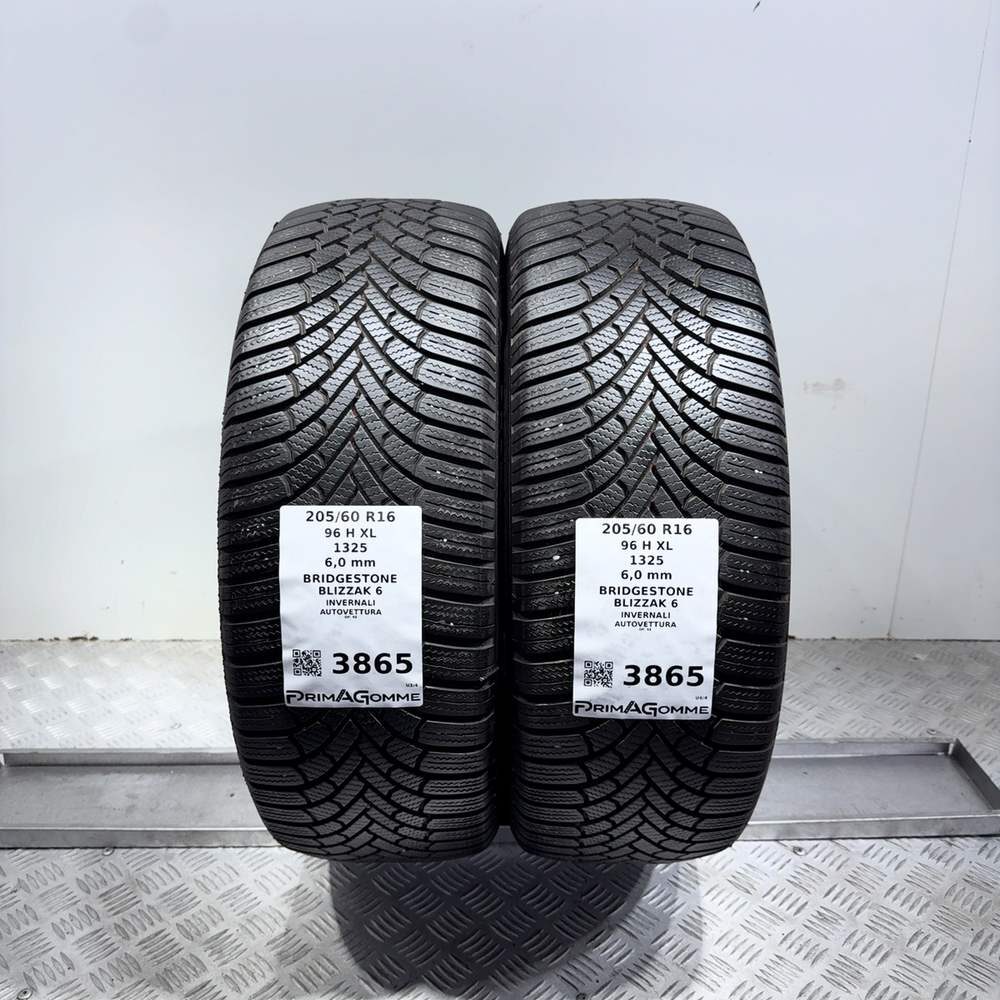 Gomme Usate 205 60 R16 96H XL Bridgestone Blizzak 6 86% Invernali - immagine 9