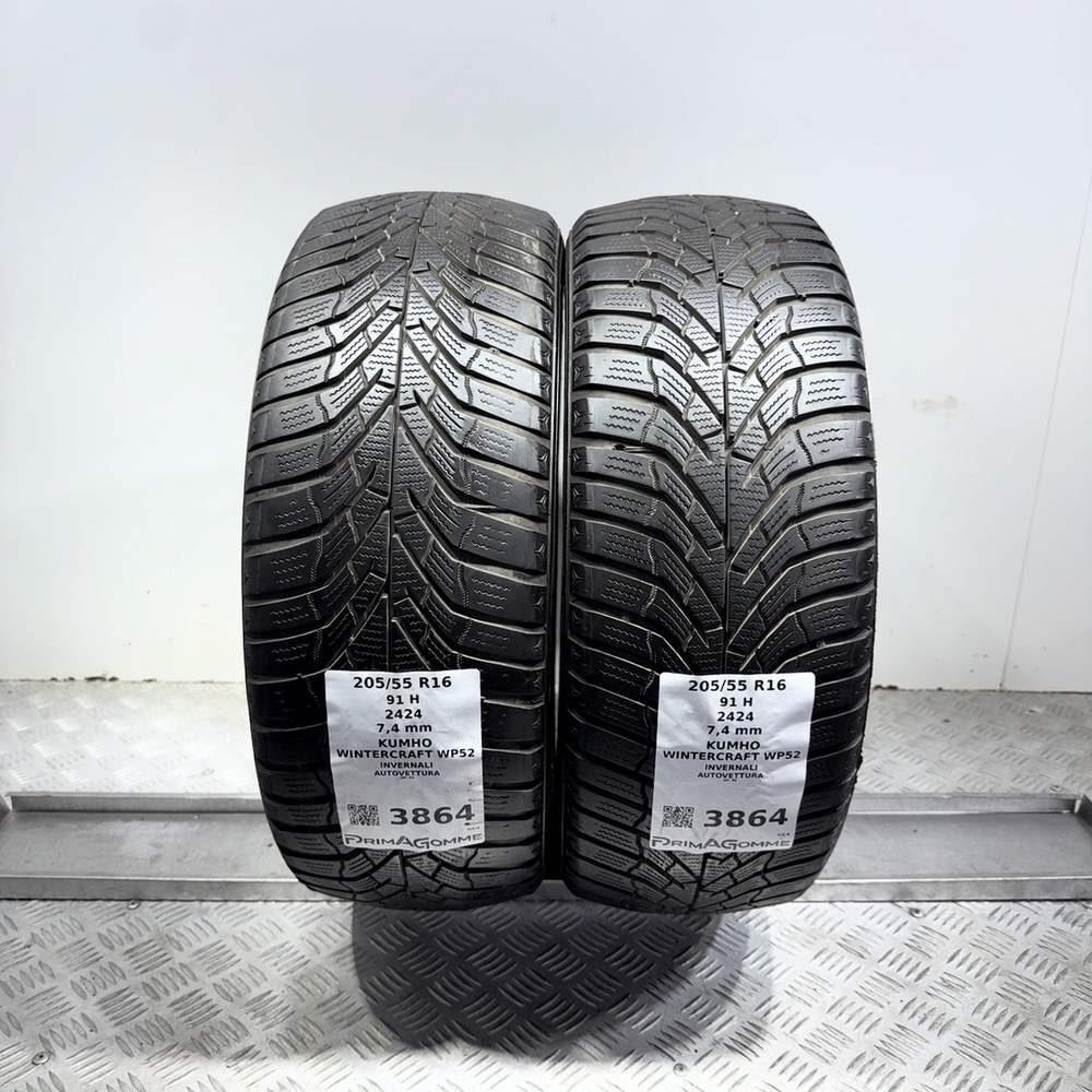 Gomme Usate 205 55 R16 91H Kumho Wintercraft WP52 98% Invernali - immagine 9