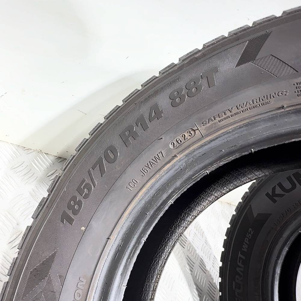 Gomme Usate 185 70 R14 88T Kumho Wintercraft WP52 Invernali - immagine 9