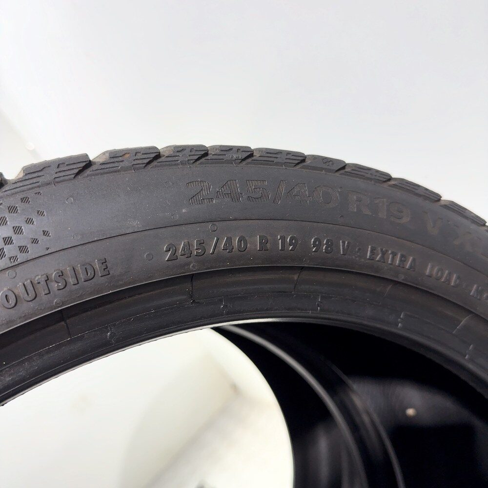 Gomme Usate 245 40 R19 98V XL Continental Wintercontact TS 860 S 77% Invernali - immagine 9