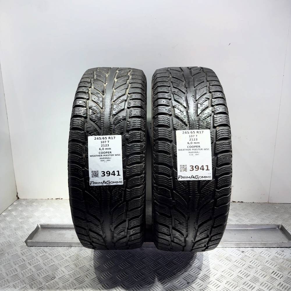 Gomme Usate 245 65 R17 107T Cooper Weather-Master Wsc 86% Invernali - immagine 9
