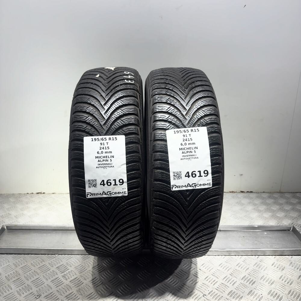 Gomme Usate 195 65 R15 91T Michelin Alpin 5 86% Invernali - immagine 9
