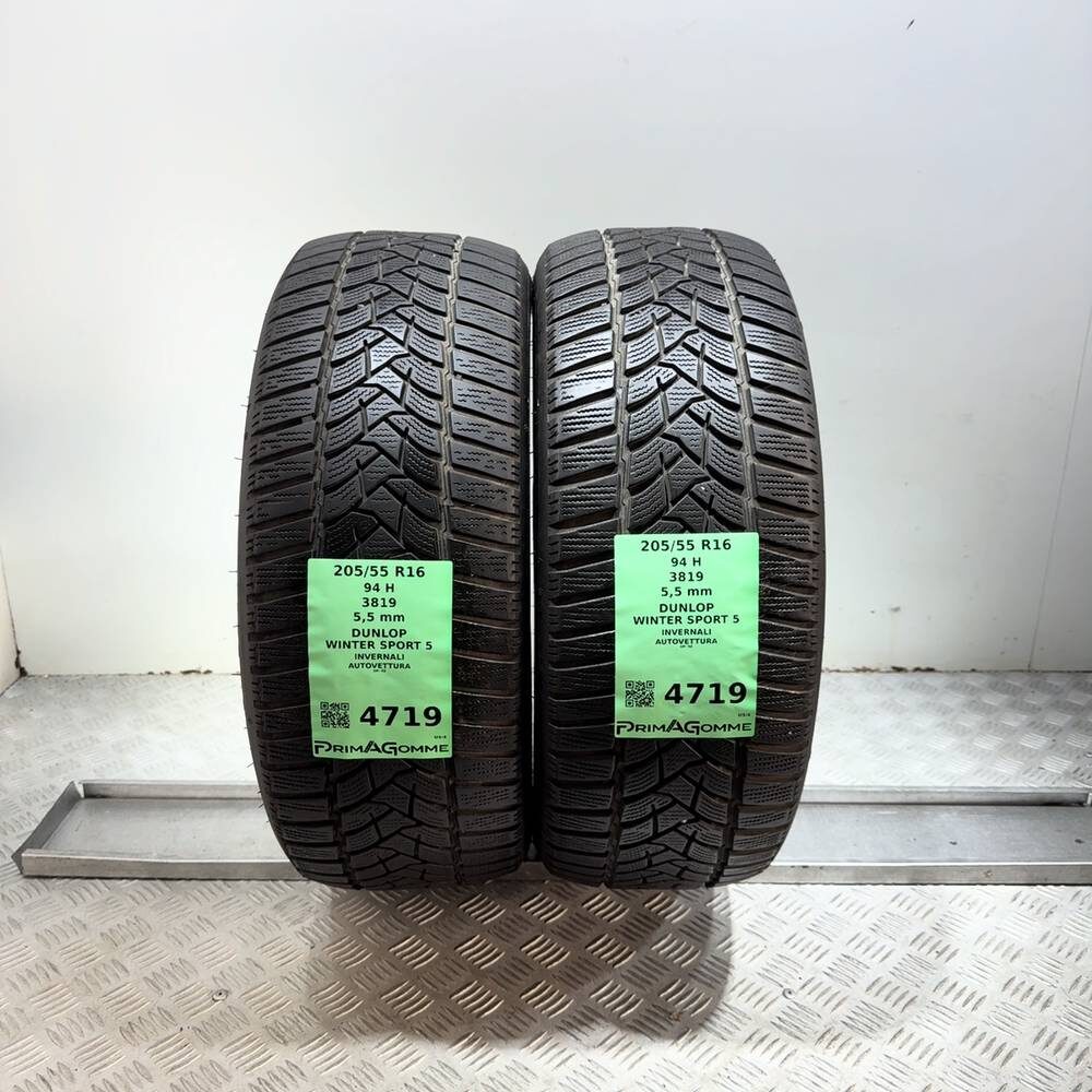 Gomme Usate 205 55 R16 94H Dunlop Winter Sport 5 79% Invernali - immagine 9