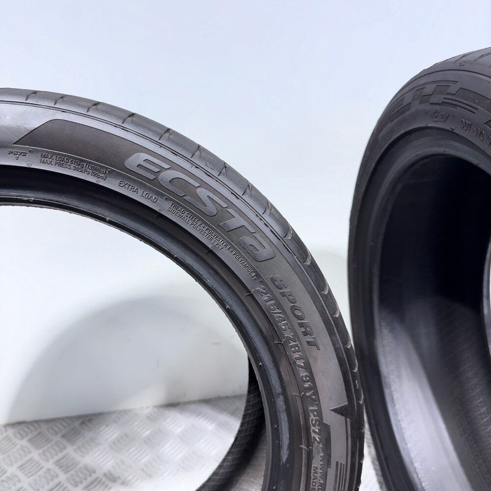 Gomme Usate 215 45 ZR17 91Y XL Kumho Ecsta Sport Estive - immagine 10