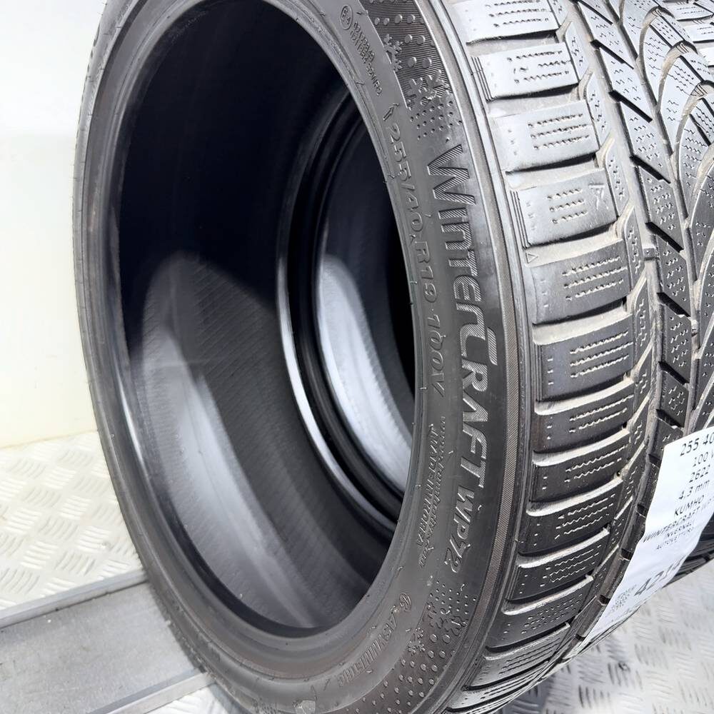 Gomme Usate 255 40 R19 100V Kumho Wintercraft WP72 Invernali - immagine 10