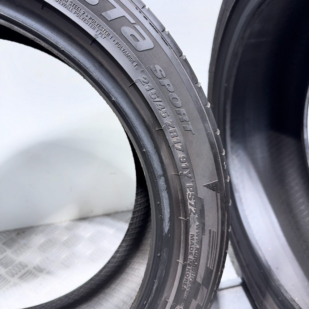 Gomme Usate 215 45 ZR17 91Y XL Kumho Ecsta Sport Estive - immagine 11