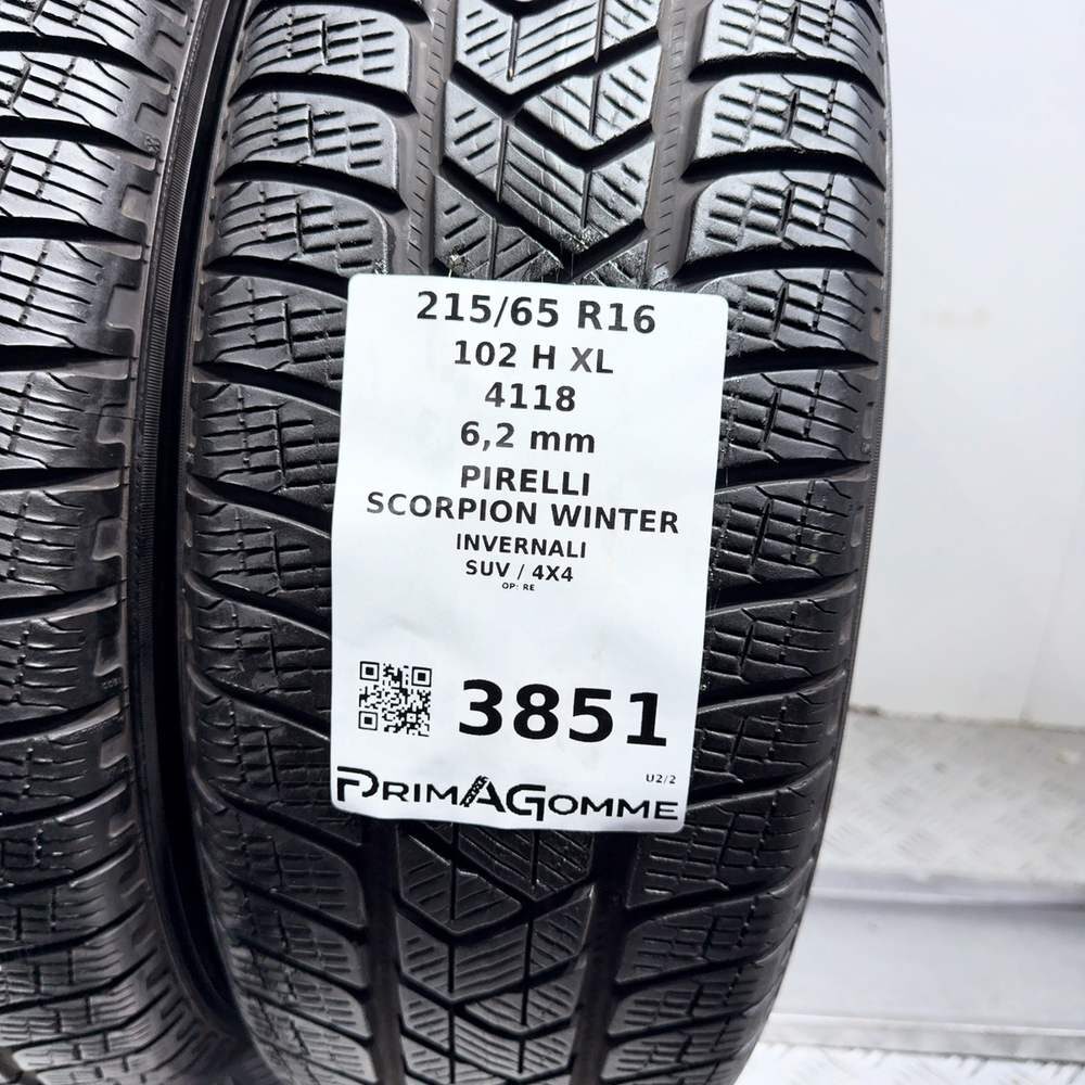 Gomme Usate 215 65 R16 102H XL Pirelli Scorpion Winter 89% Invernali - immagine 11