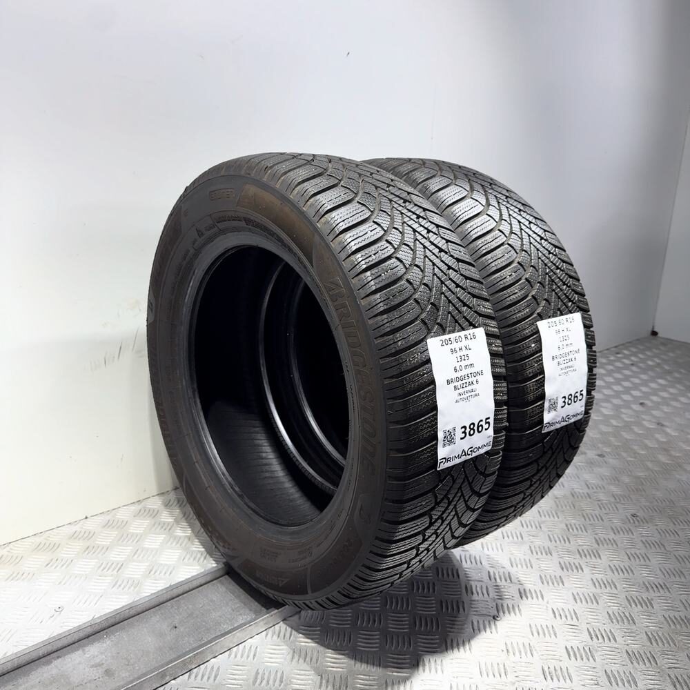 Gomme Usate 205 60 R16 96H XL Bridgestone Blizzak 6 86% Invernali - immagine 11