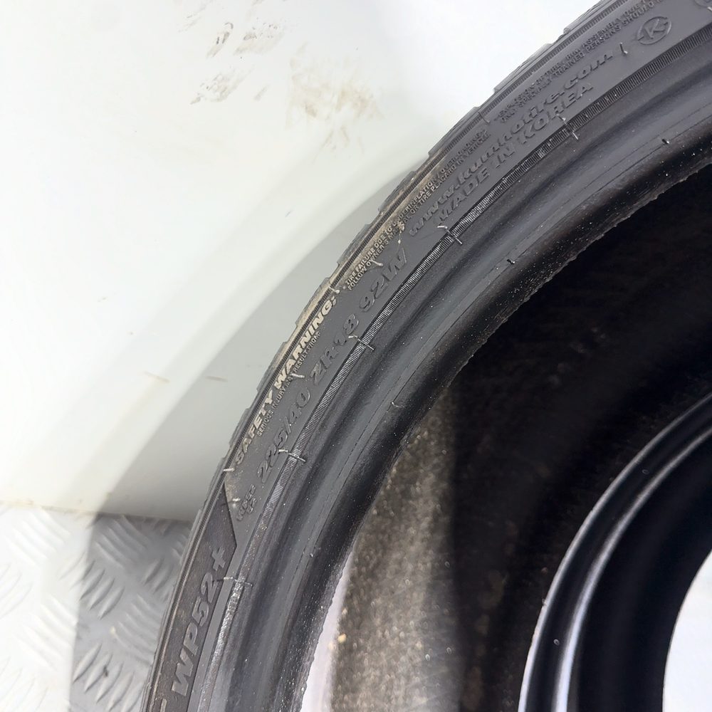 Gomme Usate 225 40 ZR18 92W XL Kumho Wintercraft WP52+ 83% Invernali - immagine 11