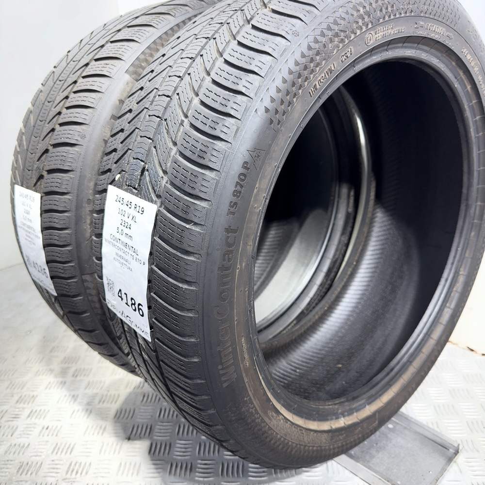 Gomme Usate 245 45 R19 102V XL Continental Wintercontact TS 870 P 71% Invernali - immagine 11