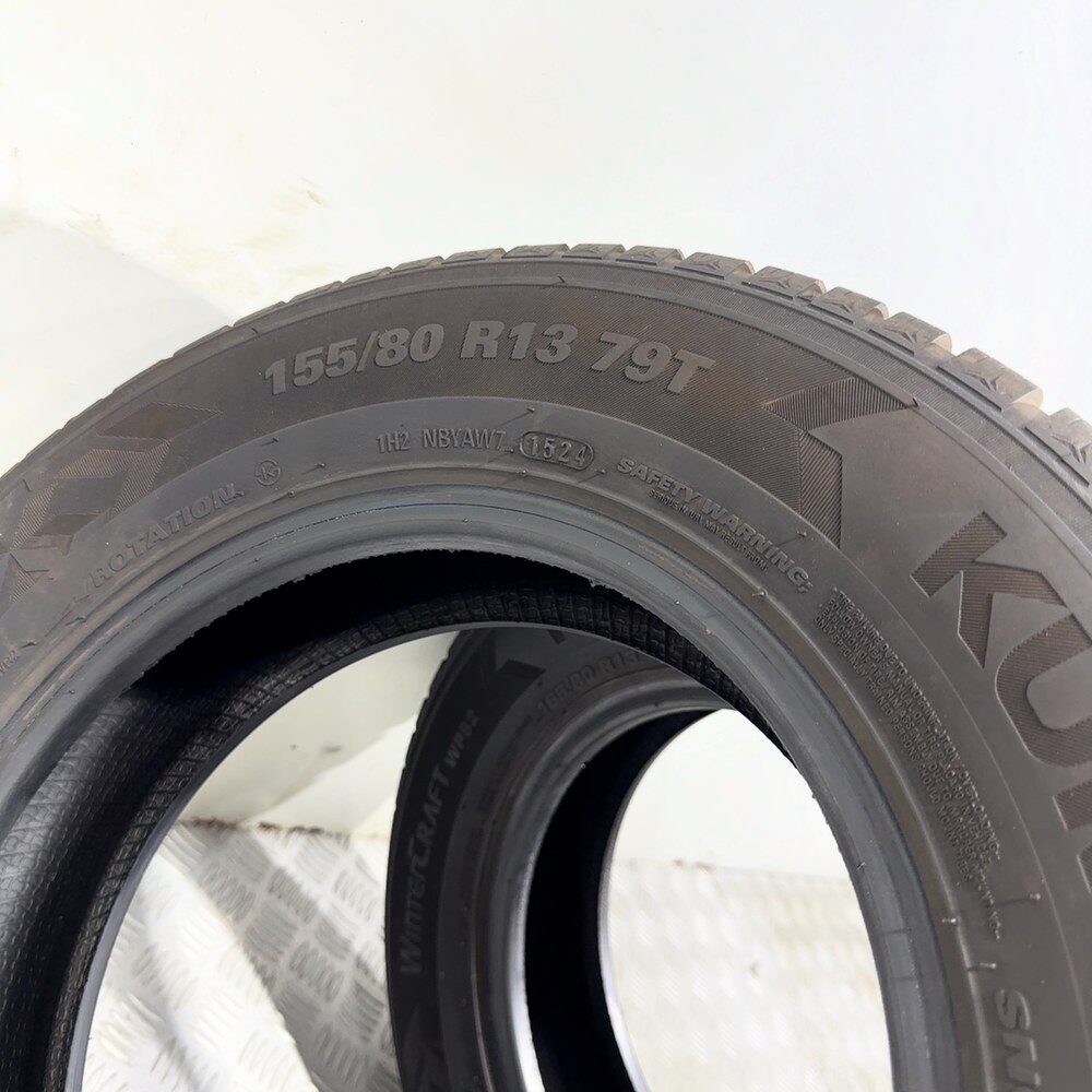 Gomme Usate 155 80 R13 79T Kumho Wintercraft WP52 86% Invernali - immagine 11