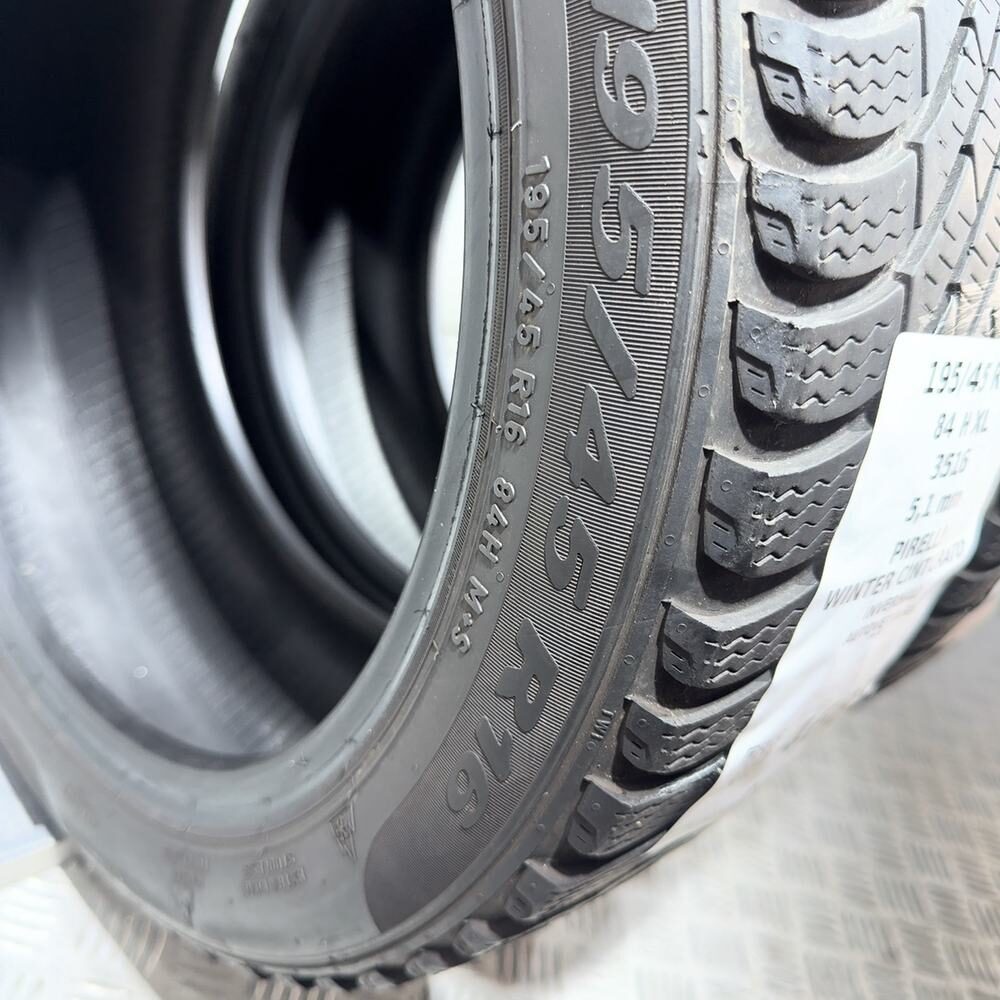 Gomme Usate 195 45 R16 84H XL Pirelli Winter Cinturato 73% Invernali - immagine 11