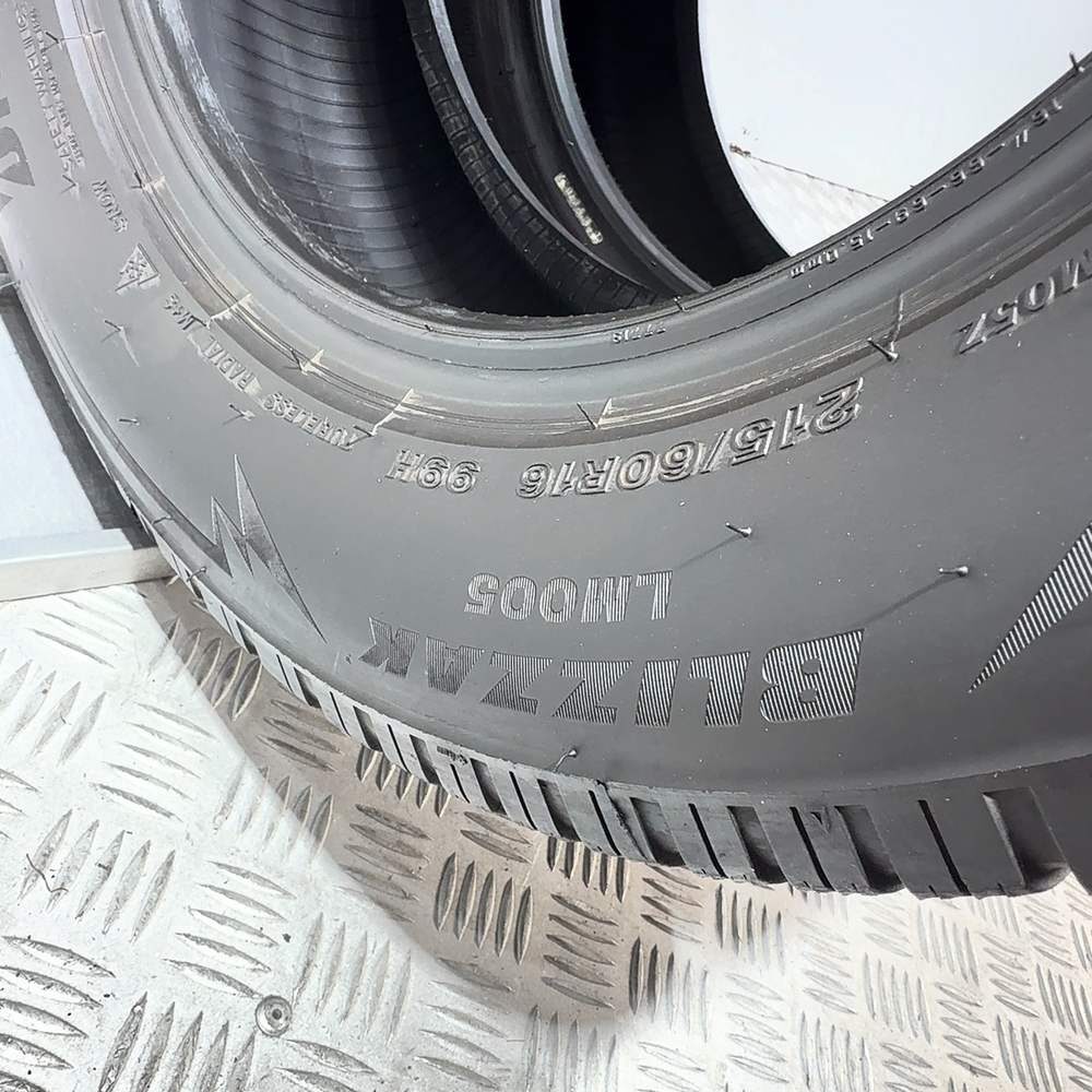 Gomme Usate 215 60 R16 99H XL Bridgestone Blizzak LM005 Invernali - immagine 11