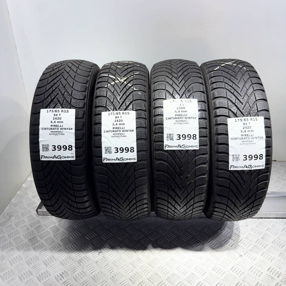 Gomme Usate 175 65 R15 84T Pirelli Cinturato Winter 77% Invernali - immagine 12