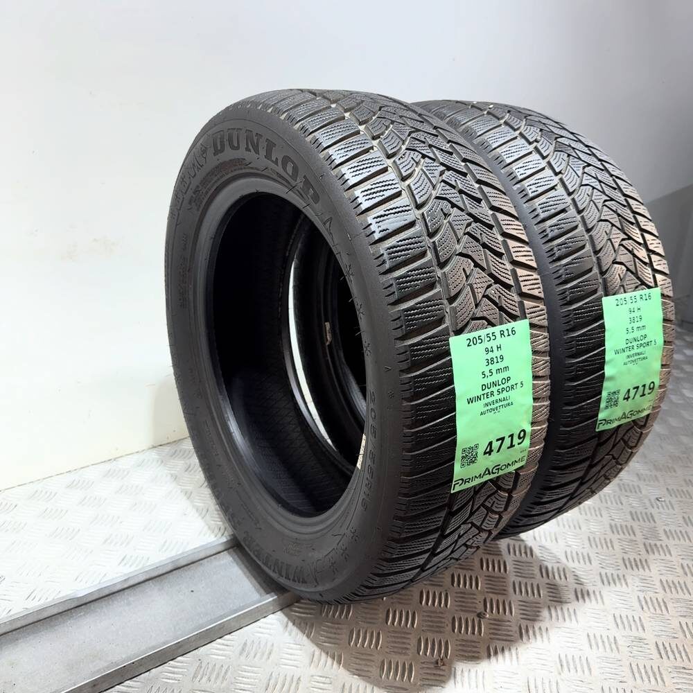 Gomme Usate 205 55 R16 94H Dunlop Winter Sport 5 79% Invernali - immagine 13