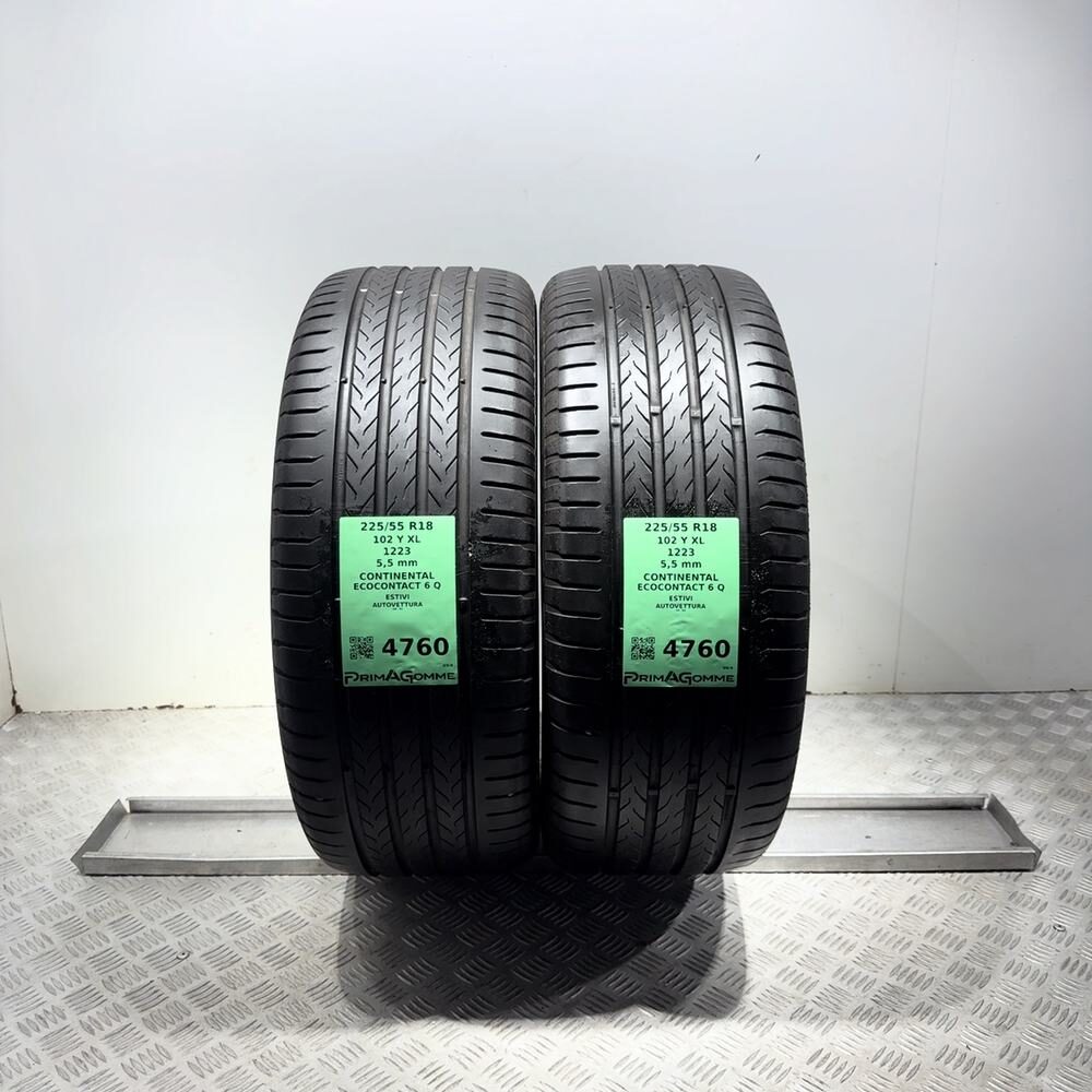 Gomme Usate 225 55 R18 102Y XL Continental Ecocontact 6 Q 79% Estive - immagine 13