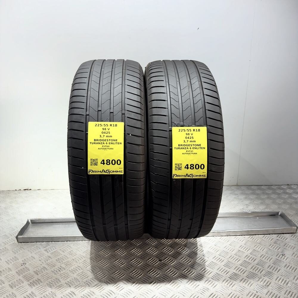 Gomme Usate 225 55 R18 98V Bridgestone Turanza 6 Enliten Estive - immagine 13