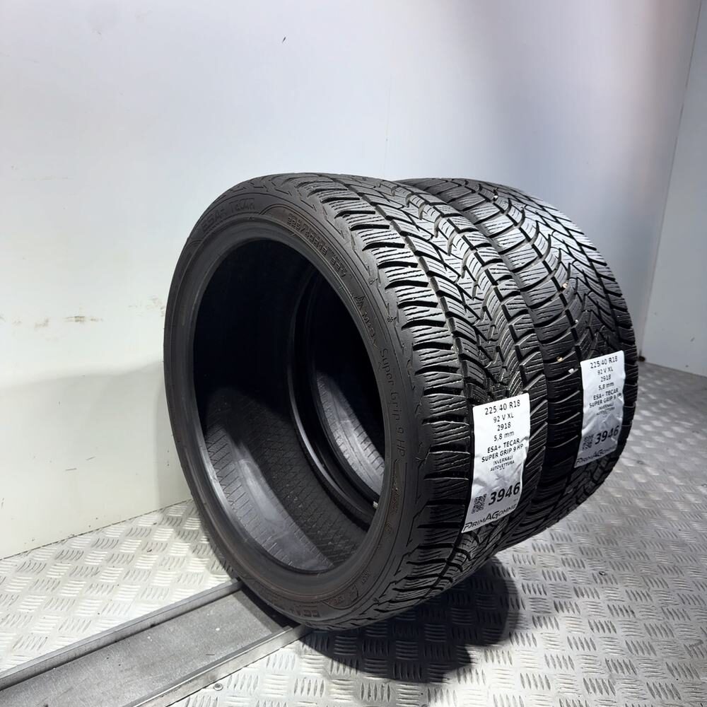 Gomme Usate 225 40 R18 92V XL Esa+ Tecar Super Grip 9 HP 83% Invernali - immagine 13