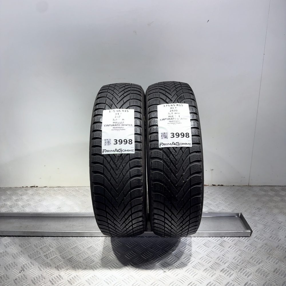 Gomme Usate 175 65 R15 84T Pirelli Cinturato Winter 77% Invernali - immagine 13