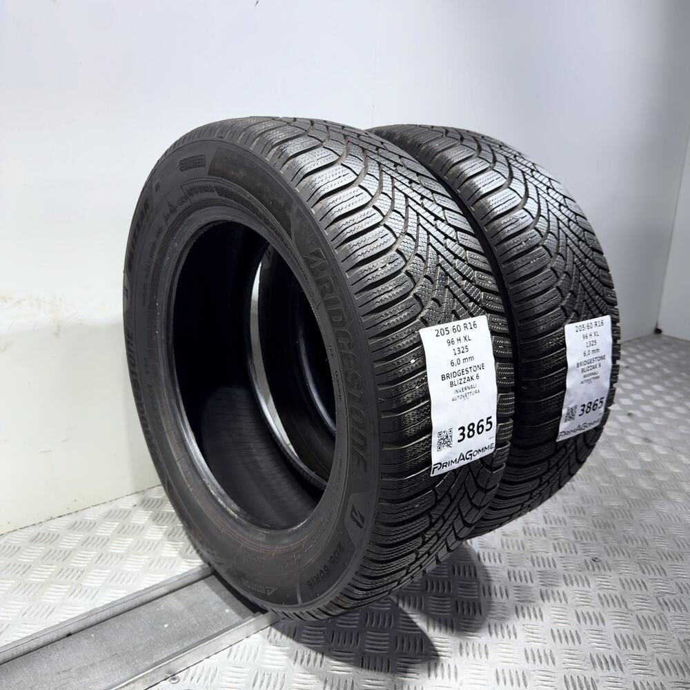 Gomme Usate 205 60 R16 96H XL Bridgestone Blizzak 6 86% Invernali - immagine 13
