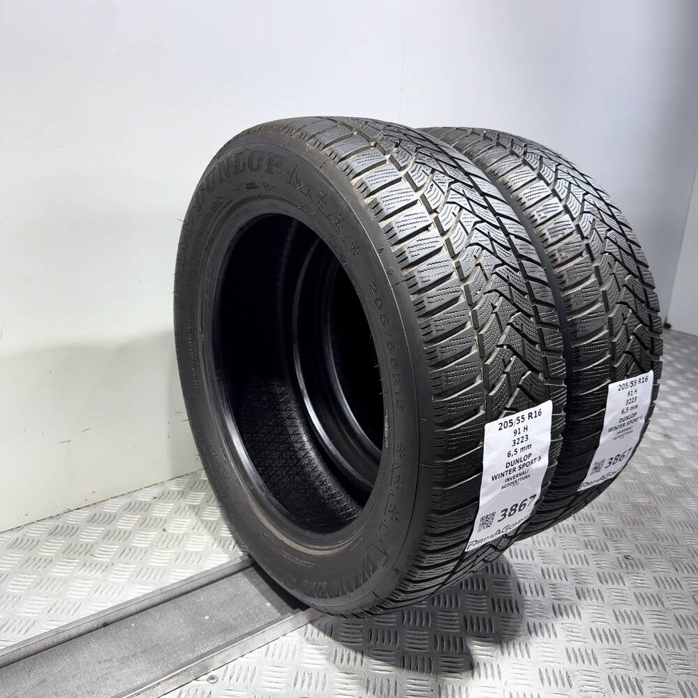 Gomme Usate 205 55 R16 91H Dunlop Winter Sport 5 93% Invernali - immagine 13