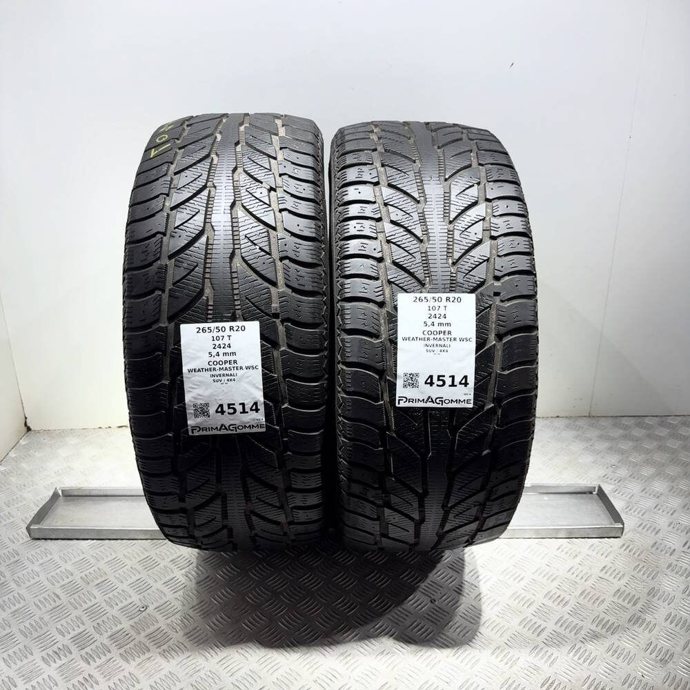 Gomme Usate 265 50 R20 107T Cooper Weather-Master Wsc 77% Invernali - immagine 13