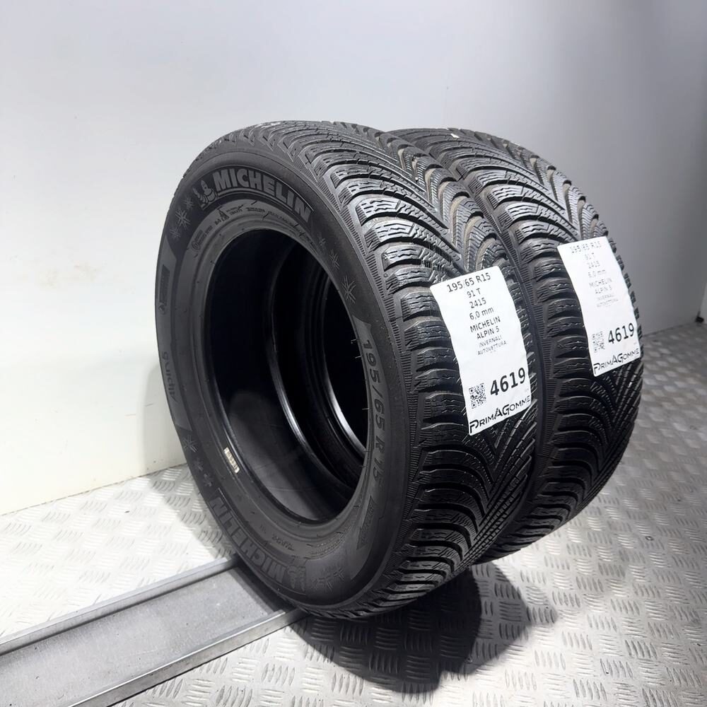 Gomme Usate 195 65 R15 91T Michelin Alpin 5 86% Invernali - immagine 13