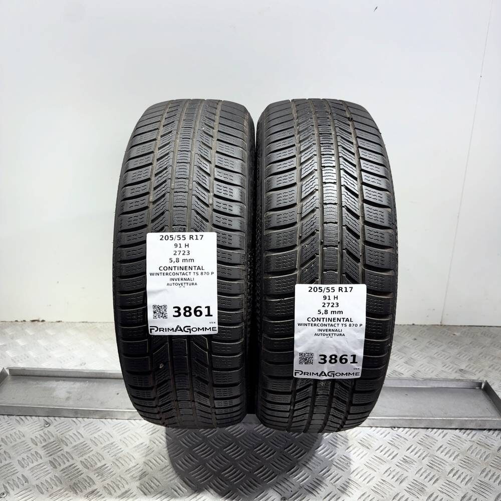 Gomme Usate 205 55 R17 91H Continental Wintercontact TS 870 P 83% Invernali - immagine 14