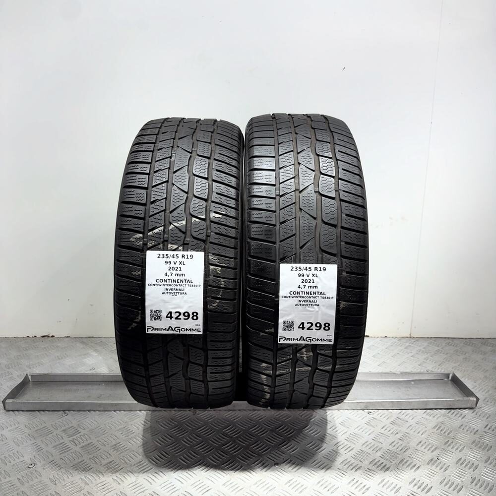 Gomme Usate 235 45 R19 99V XL Continental Contiwintercontact TS830 P Invernali - immagine 14