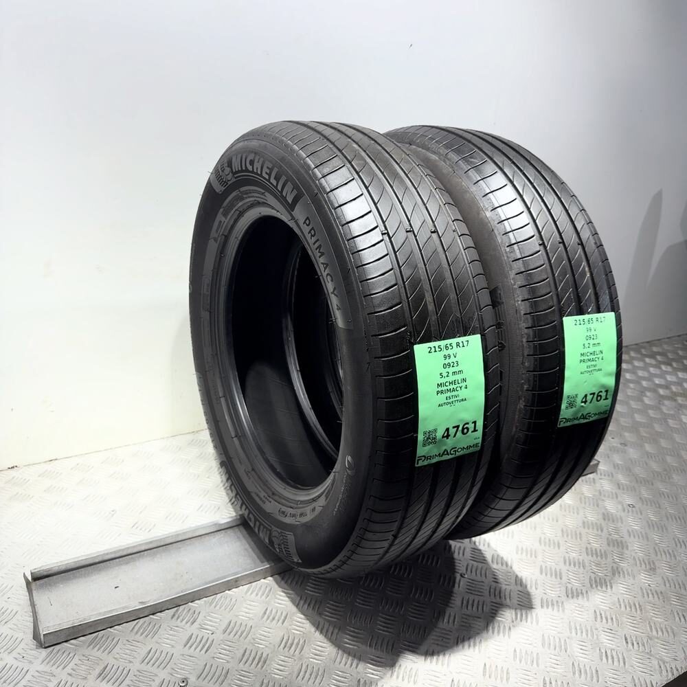 Gomme Usate 215 65 R17 99V Michelin Primacy 4 74% Estive - immagine 14