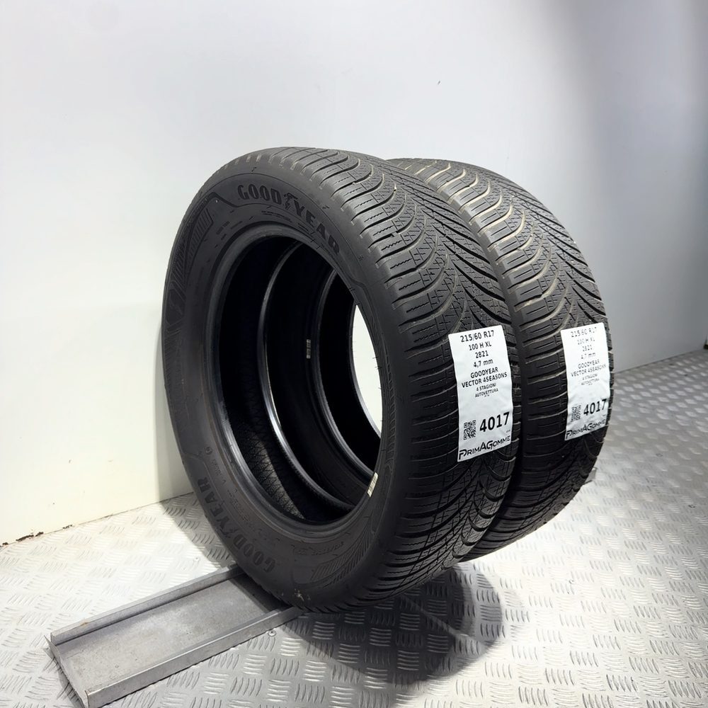 Gomme Usate 215 60 R17 XL 100H Goodyear Vector 4Seasons 4 Stagioni - immagine 15