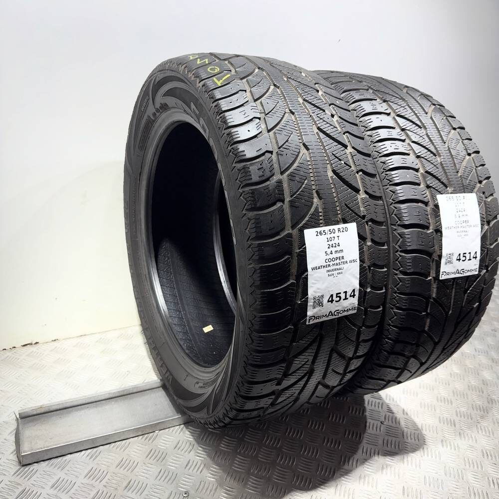 Gomme Usate 265 50 R20 107T Cooper Weather-Master Wsc 77% Invernali - immagine 15