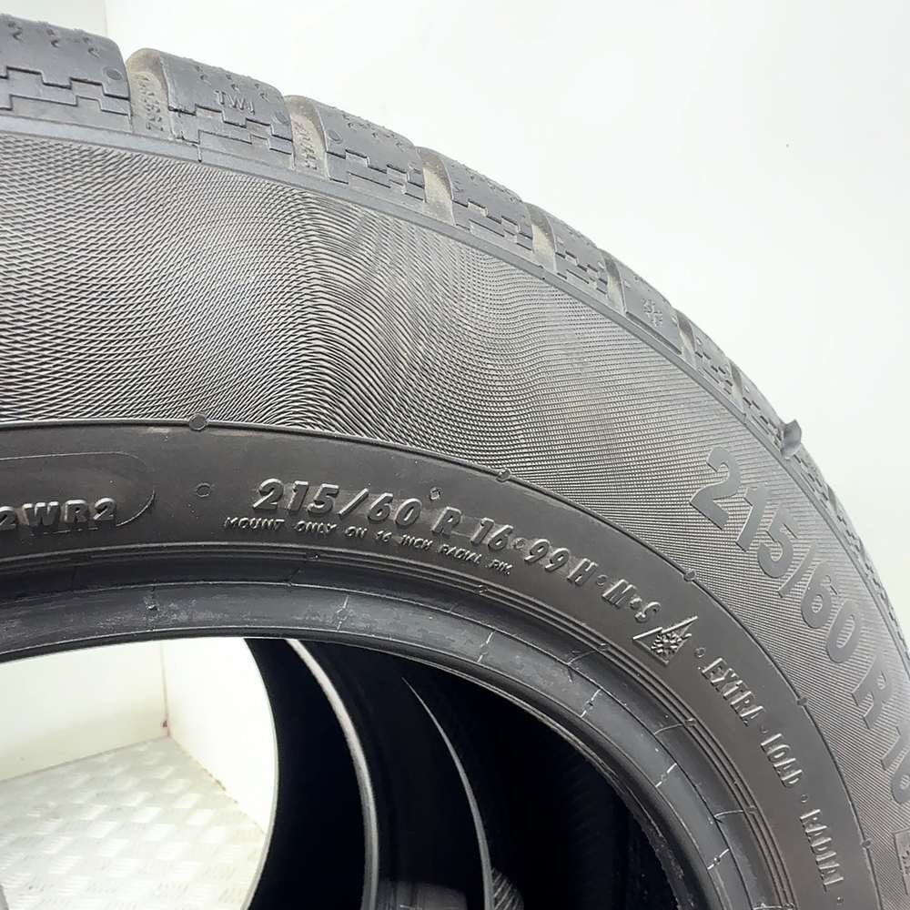 Gomme Usate 215 60 R16 99H XL Continental Contiwintercontact TS830P Invernali - immagine 17