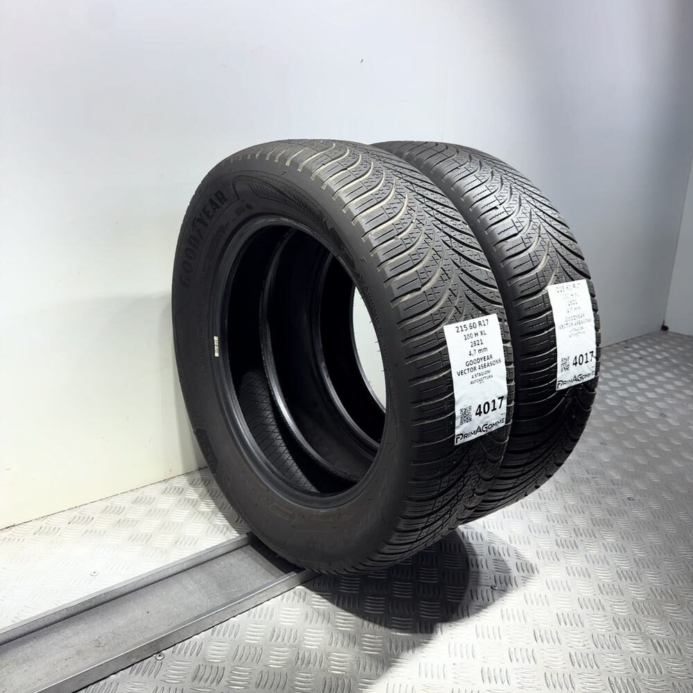 Gomme Usate 215 60 R17 XL 100H Goodyear Vector 4Seasons 4 Stagioni - immagine 17