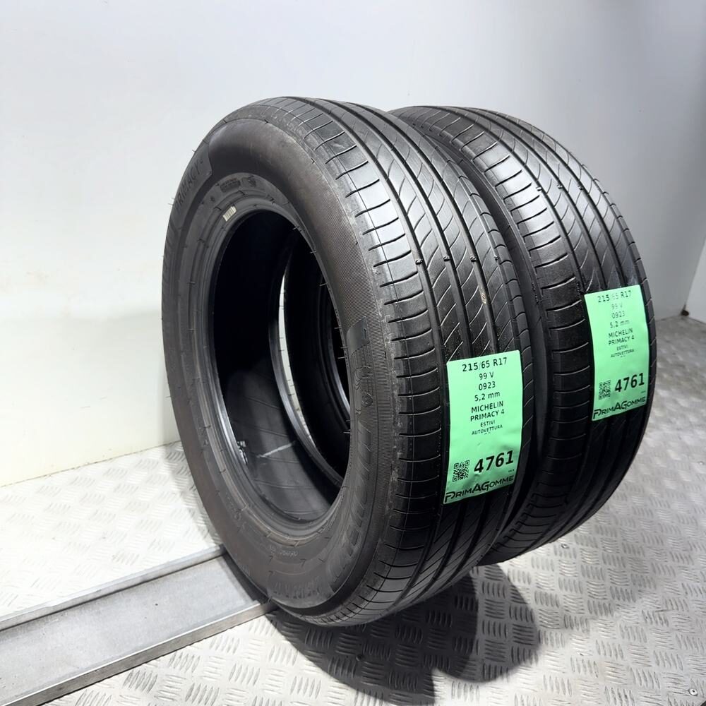 Gomme Usate 215 65 R17 99V Michelin Primacy 4 74% Estive - immagine 17