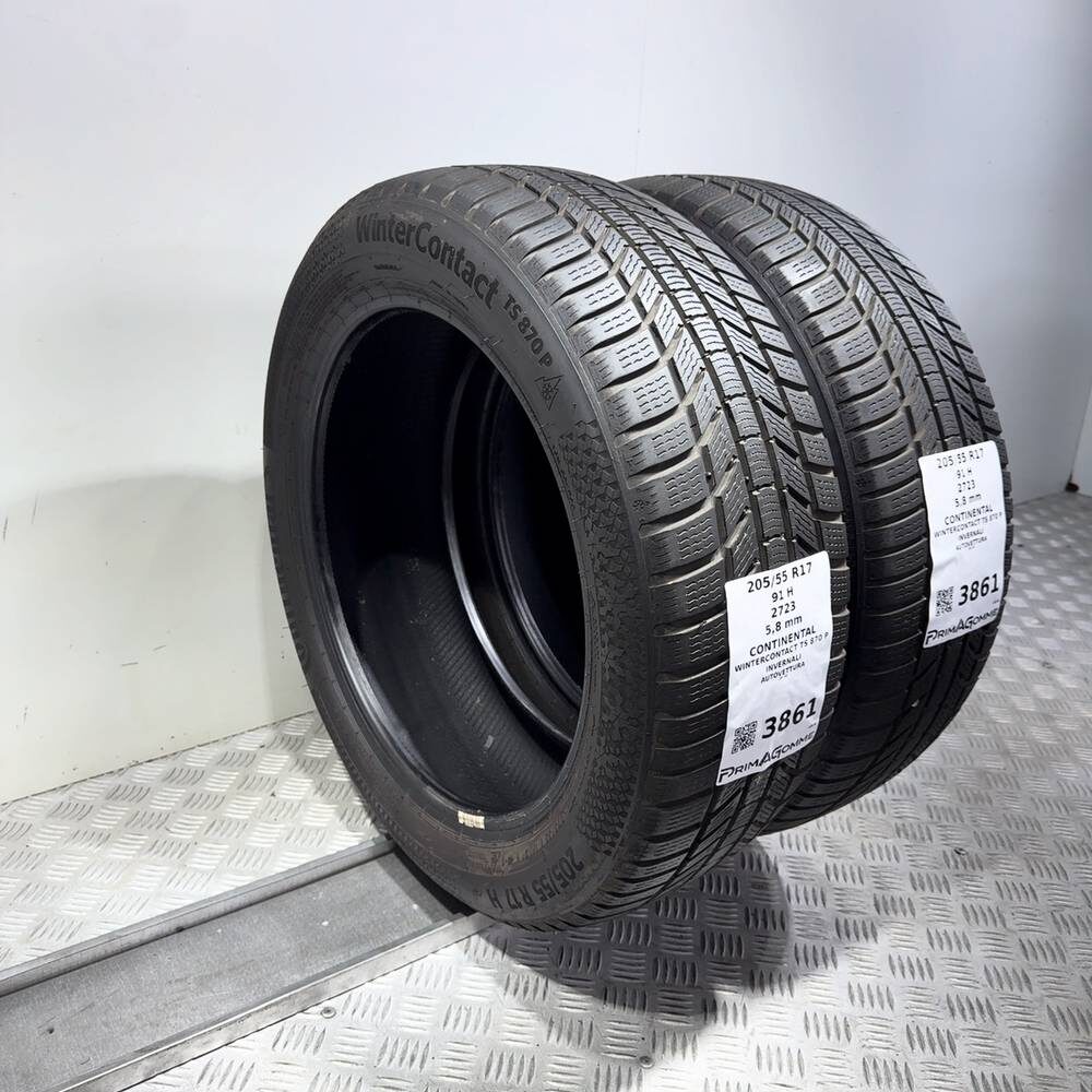 Gomme Usate 205 55 R17 91H Continental Wintercontact TS 870 P 83% Invernali - immagine 18