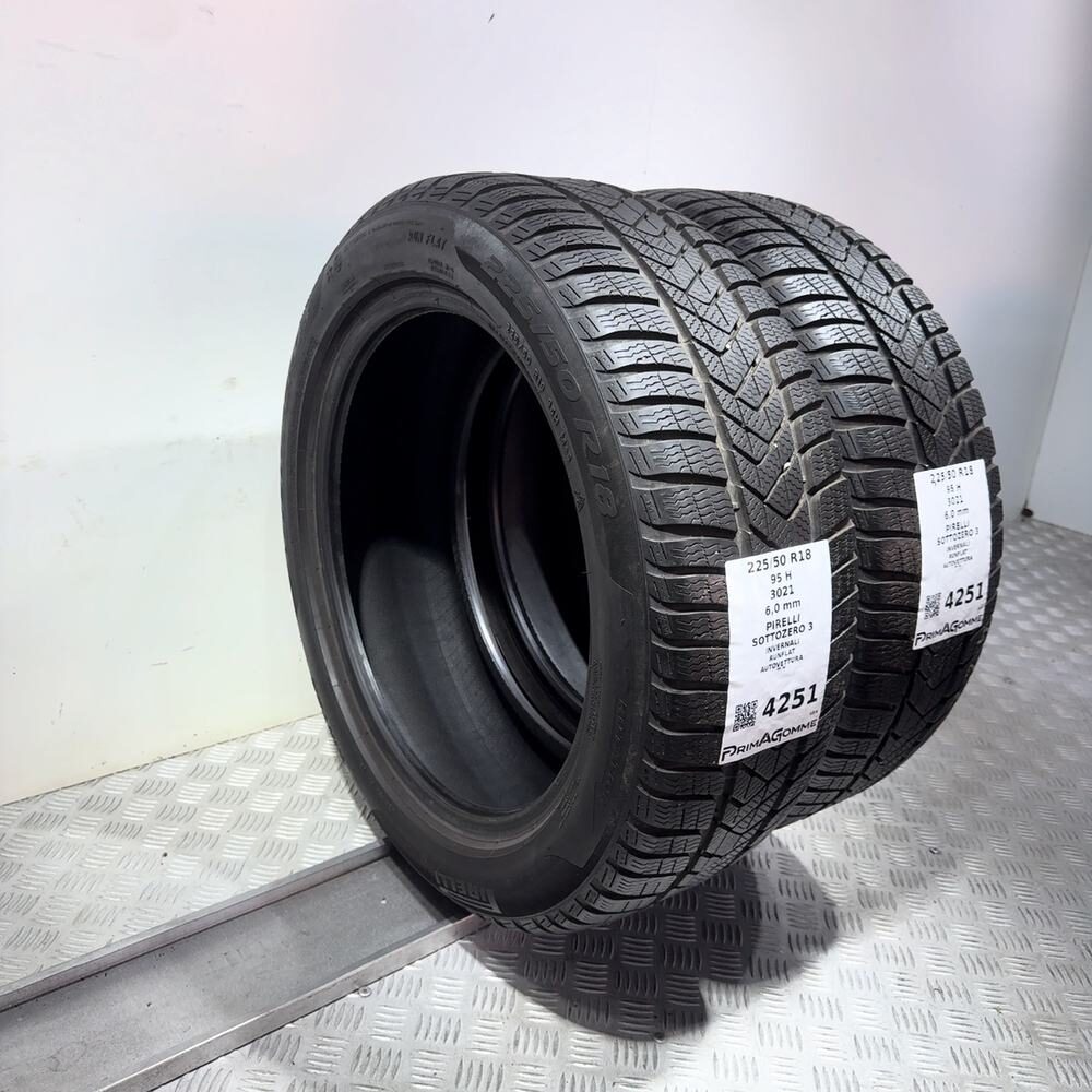 Gomme Usate 225 50 R18 95H Pirelli Sottozero 3 RunFlat 86% Invernali - immagine 18