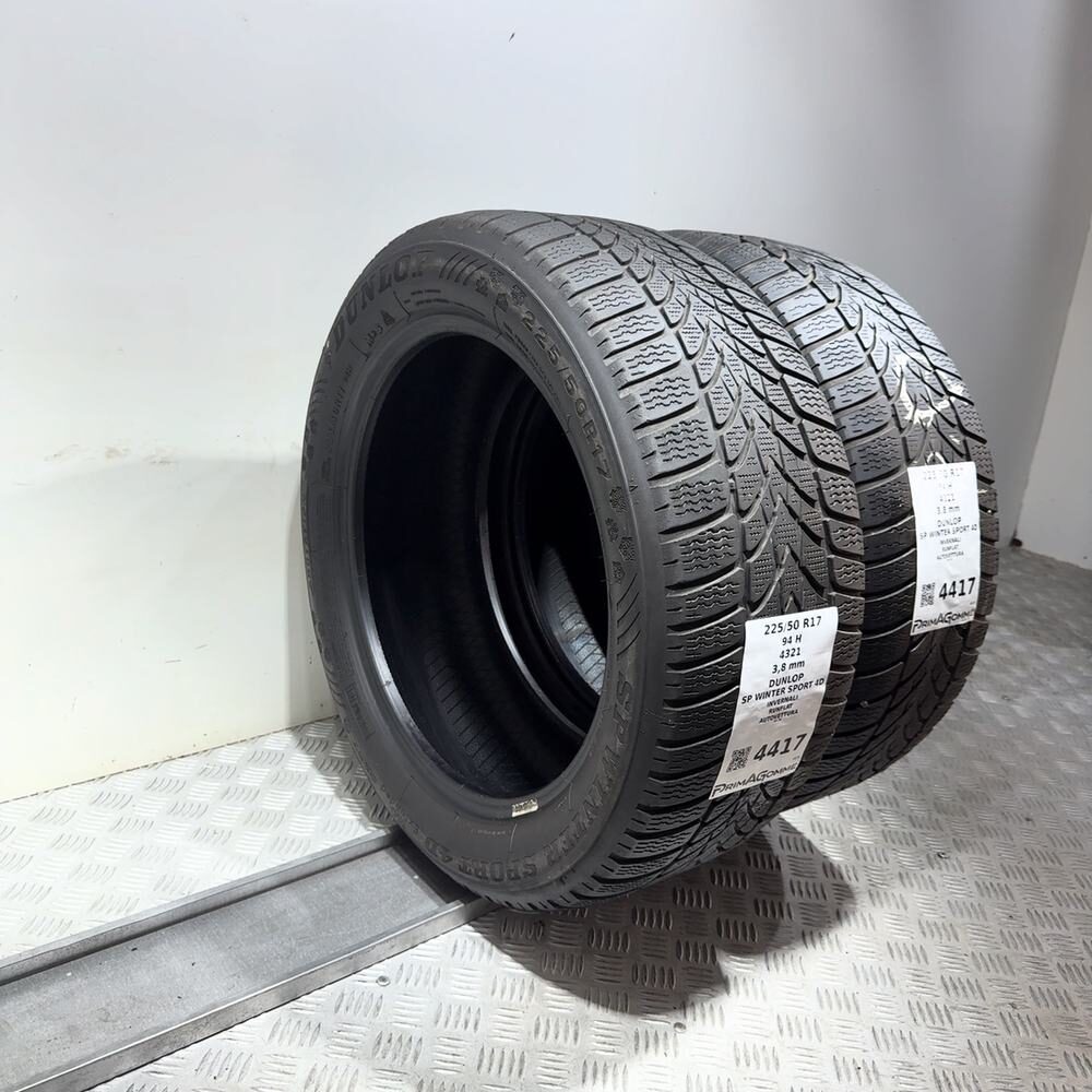 Gomme Usate 225 50 R17 94H Dunlop SP Winter Sport 4D RunFlat Invernali - immagine 19