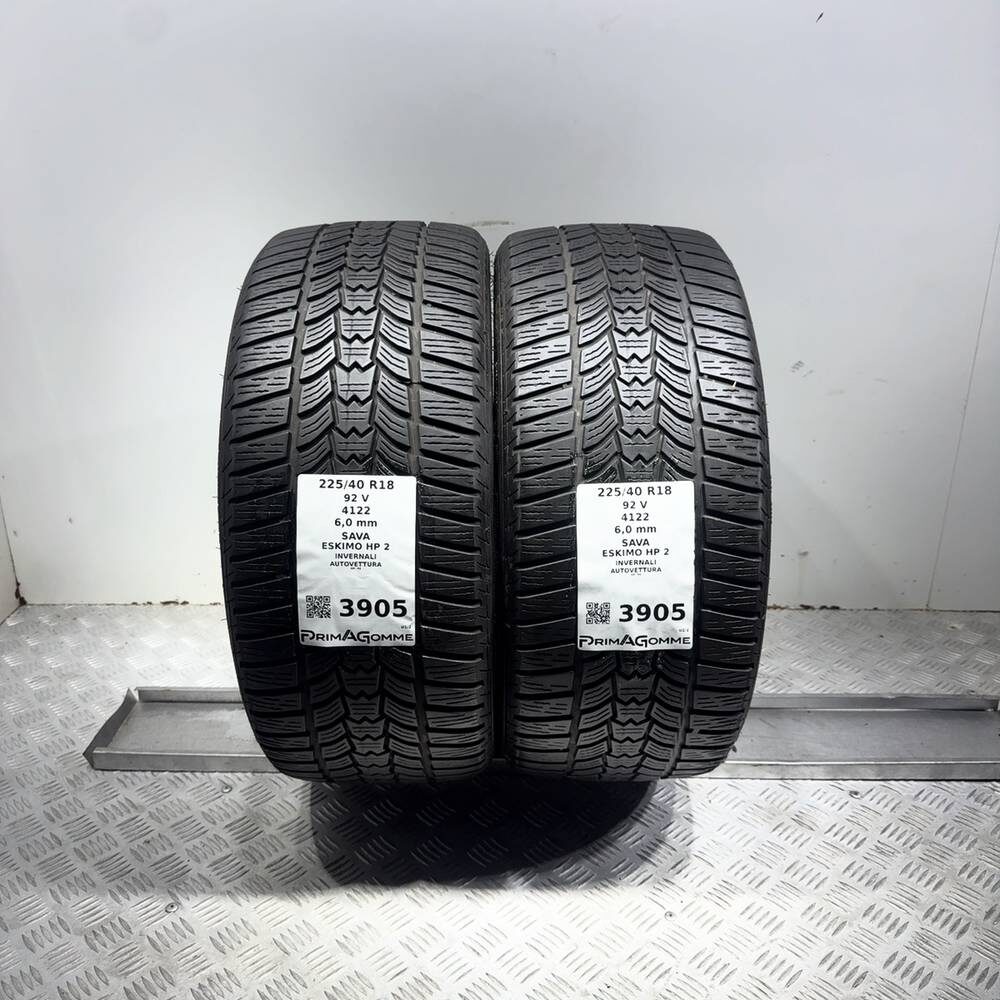 Gomme Usate 225 40 R18 92V Sava Eskimo HP 2 86% Invernali