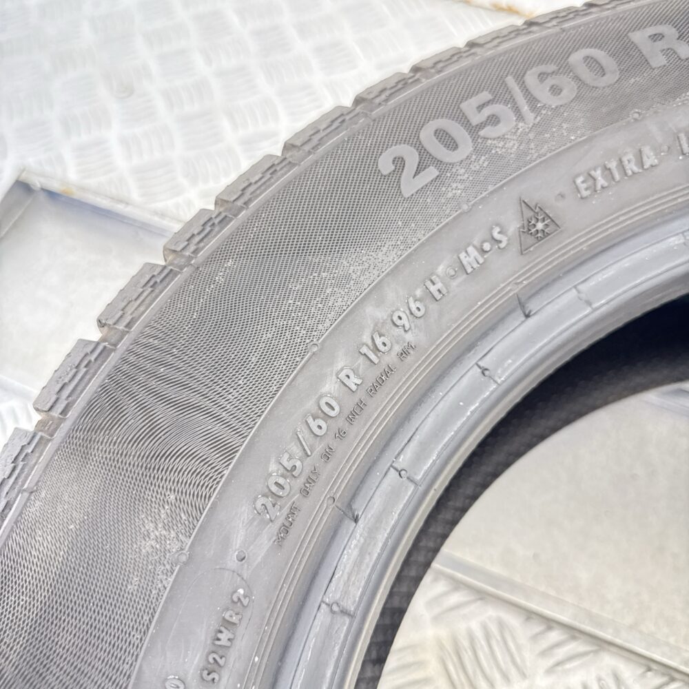 Gomma Usata 205 60 R16 96H XL Continental ContiWinterContact TS830P Invernale - immagine 7