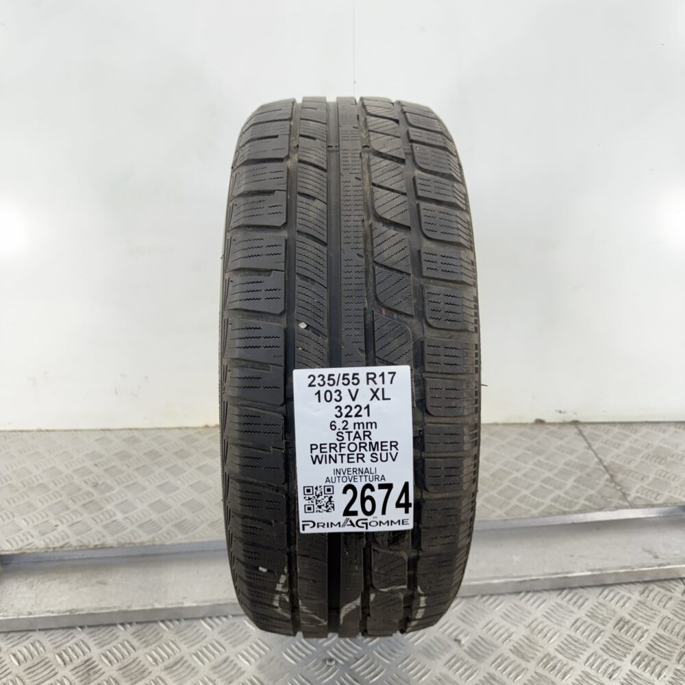 Gomma Usata 235 55 R17 103V XL Star Performer Winter SUV 89% Invernale