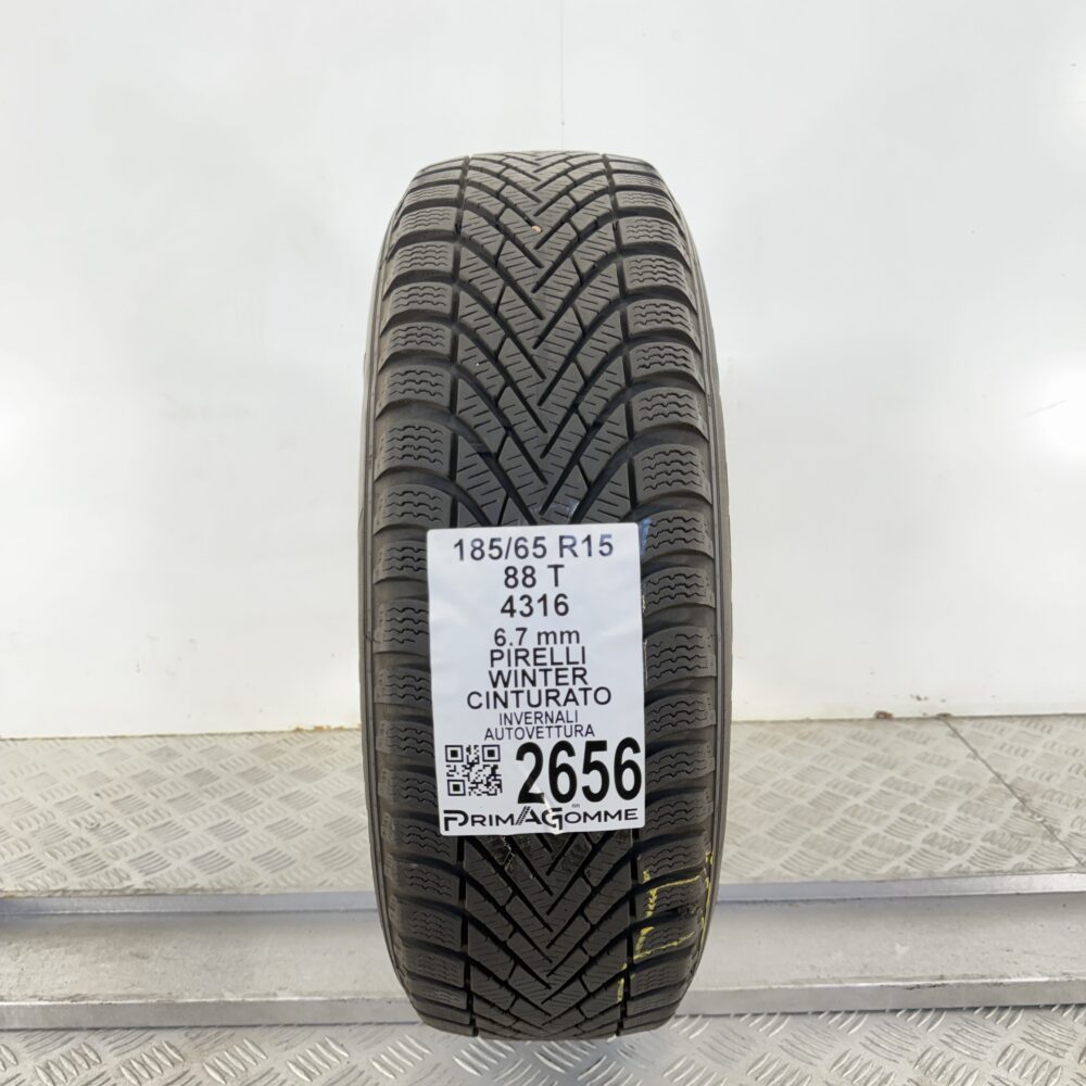 Gomma Usata 185 65 R15 88T Pirelli Winter Cinturato 96% Invernale