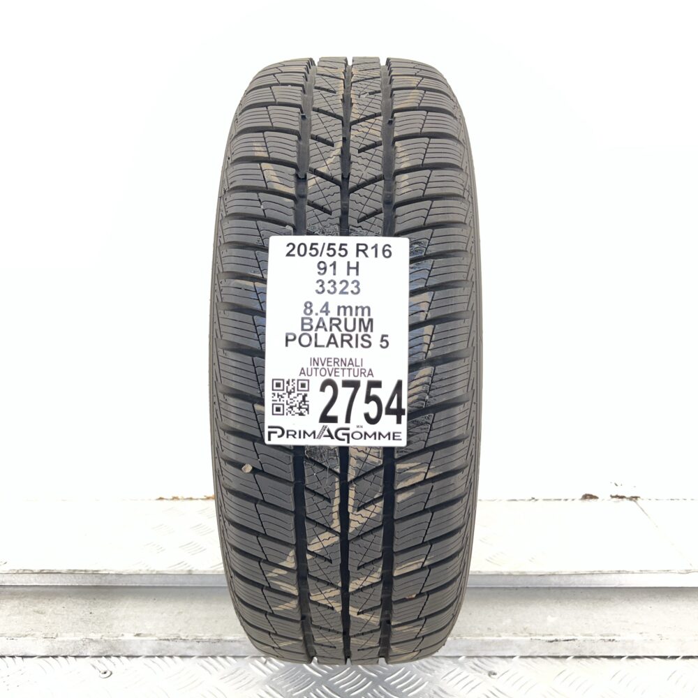 Gomma Usata 205 55 R16 91H BARUM POLARIS 5 100% Invernale