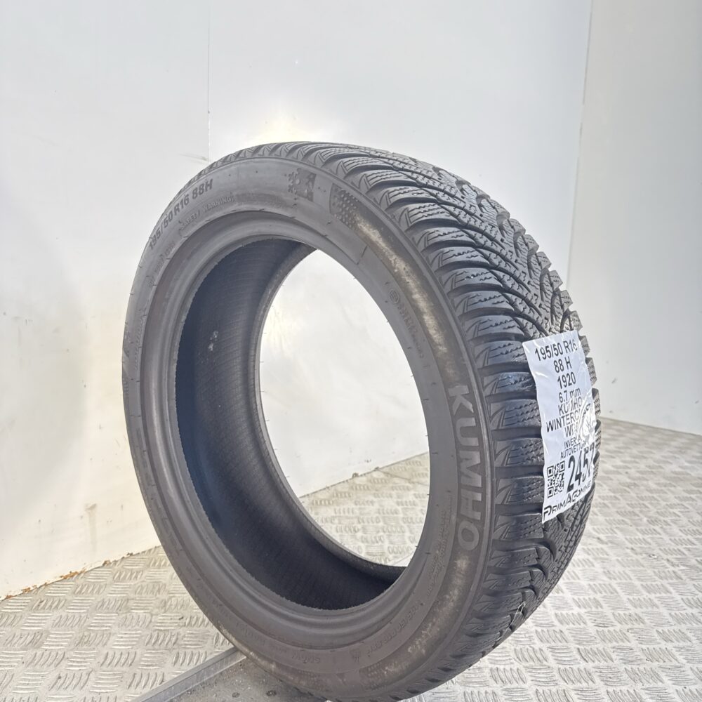 Gomma Usata 195 50 R16 88H Kumho Wintercraft WP51 96% Invernale - immagine 5