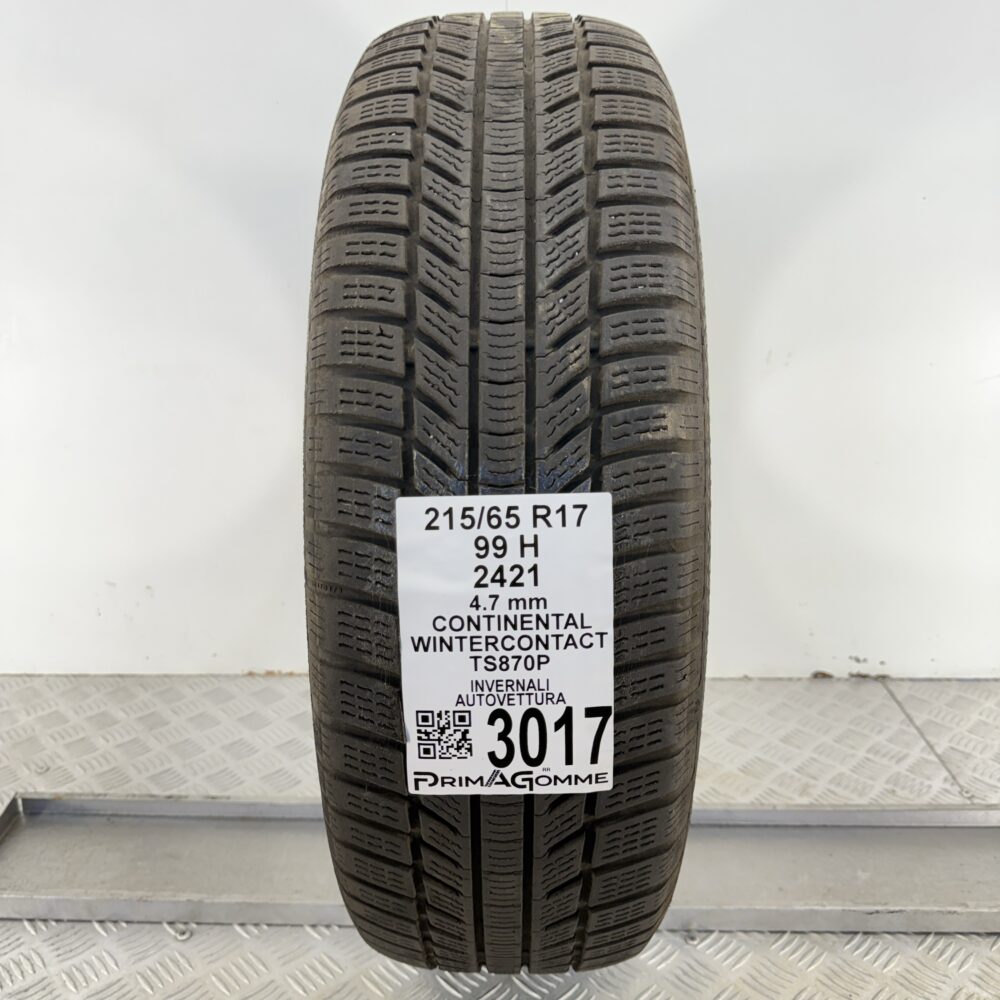 Gomma Usata 215 65 R17 99H Continental WinterContact TS870P Invernale