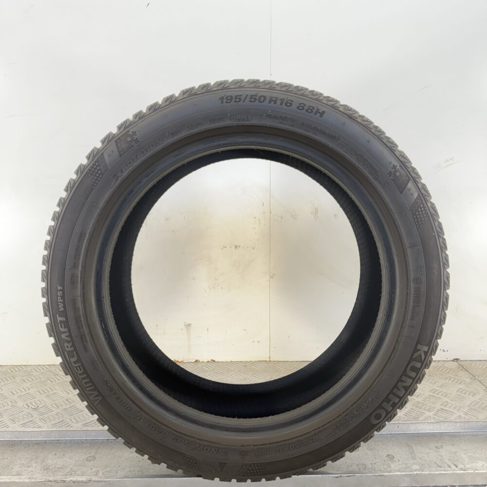 Gomma Usata 195 50 R16 88H Kumho Wintercraft WP51 96% Invernale - immagine 6