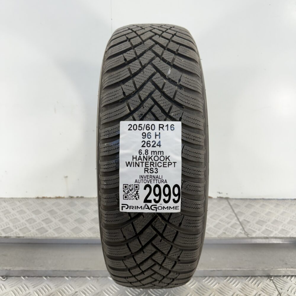 Gomma Usata 205 60 R16 96H Hankook Wintericept RS3 97% Invernale