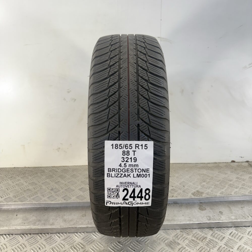Gomma Usata 185 65 R15 88T Bridgestone Blizzak LM001 Invernale