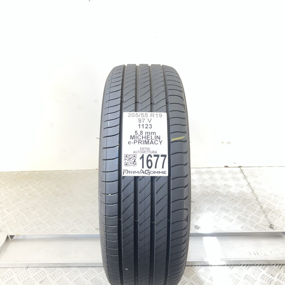 Gomma Usata 205 55 R19 97V Michelin e-PRIMACY 83% Estivo